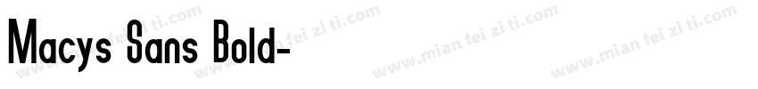Macys Sans Bold字体转换